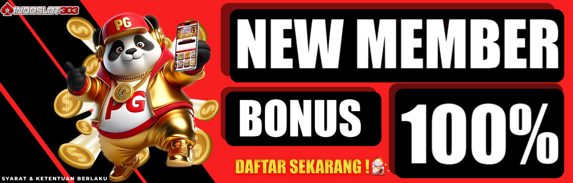 BONUS NEW MEMBER 100%